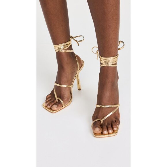 Schutz Krist Sandals in Ouro - Picture 2 of 7